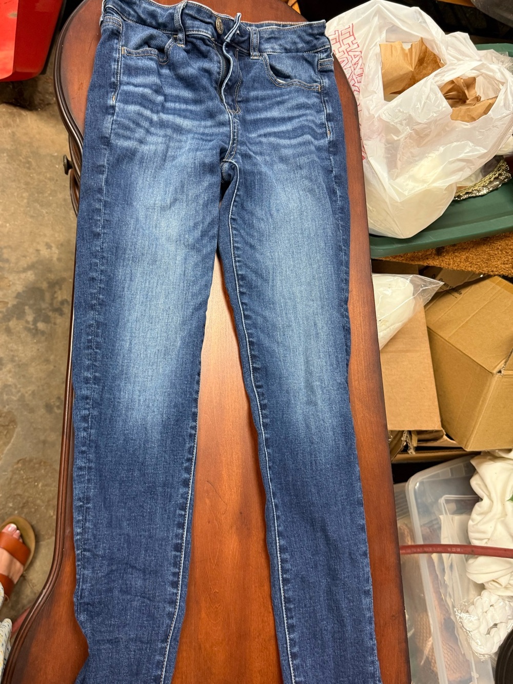 American Eagle Outfitters Dark Blue Skinny Jeans